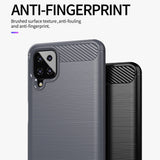 Husa de protectie Techsuit Carbon Silicone compatibil cu Samsung Galaxy A12 / A12 Nacho, Negru