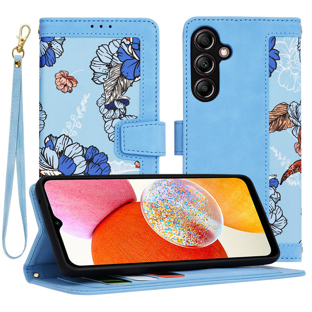 TechSuit Husa de protectie Techsuit FlipCraft compatibil cu Samsung Galaxy A14 4G / A14 5G, Vibrant Blue