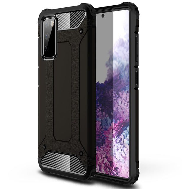 Husa de protectie Techsuit Hybrid Armor compatibil cu Samsung Galaxy S20 FE 4G / S20 FE 5G, Negru