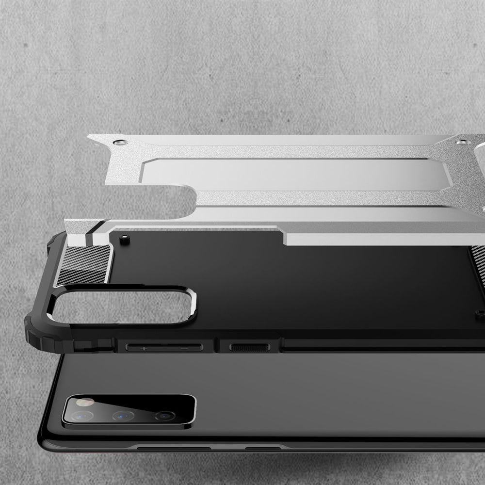 Husa de protectie Techsuit Hybrid Armor compatibil cu Samsung Galaxy S20 FE 4G / S20 FE 5G, Negru