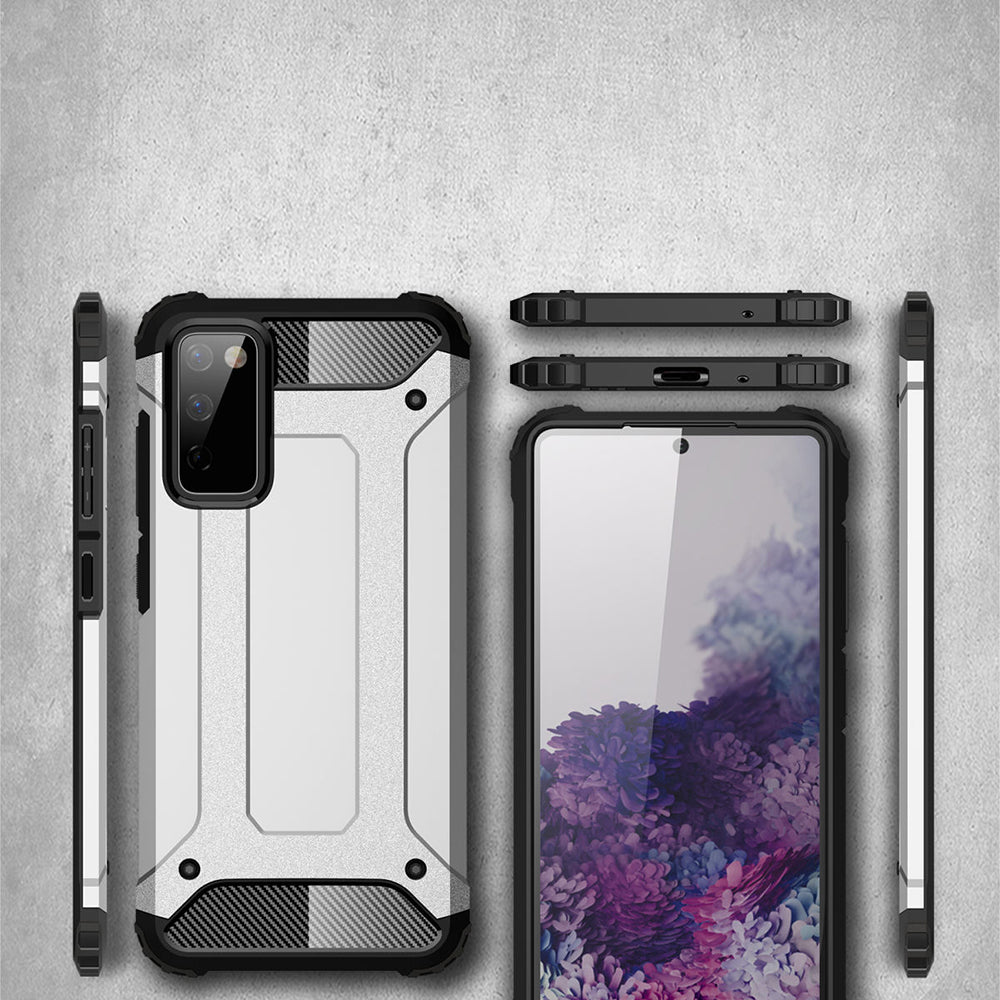 Husa de protectie Techsuit Hybrid Armor compatibil cu Samsung Galaxy S20 FE 4G / S20 FE 5G, Negru
