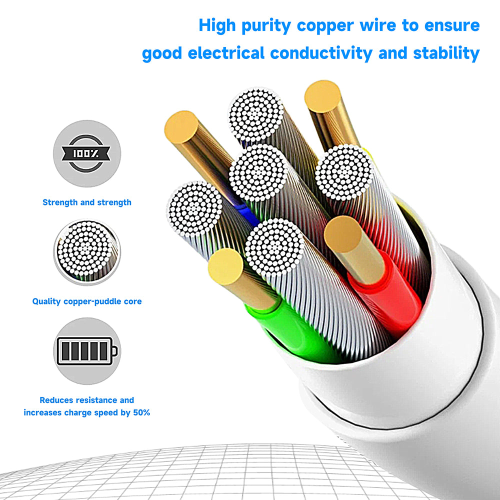 Cablu Lito (LD02C), USB to Type-C, Fast Charging, 2.4A, Tangle-free, Soft Silicone, 1.2m, Alb