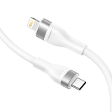 Cablu Lito LD02CL alb, USB-C la Lightning