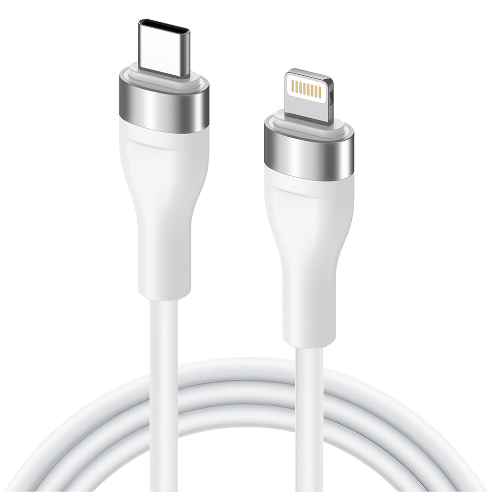 Cablu Lito LD02CL alb, USB-C la Lightning