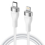 Cablu Lito LD02CL alb, USB-C la Lightning