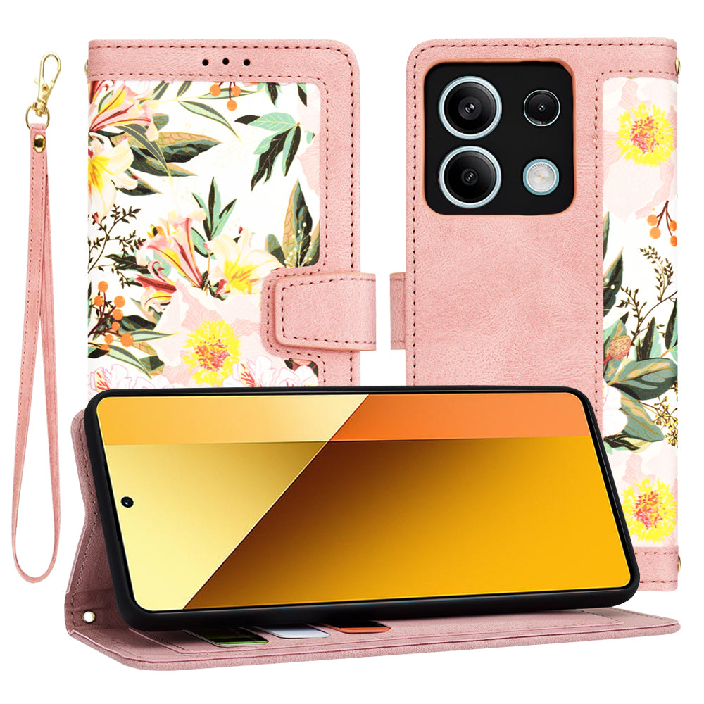 Husa de protectie Techsuit FlipCraft compatibil cu Xiaomi Redmi Note 13 5G, Sweetheart Pink