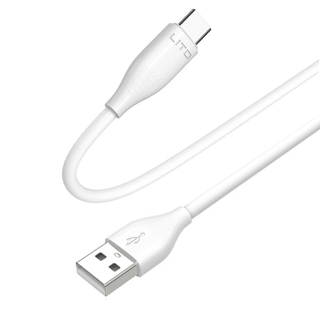 Cablu Lito (LD03T), USB to Type-C, Fast Charging, 2.4A, 1m, Alb