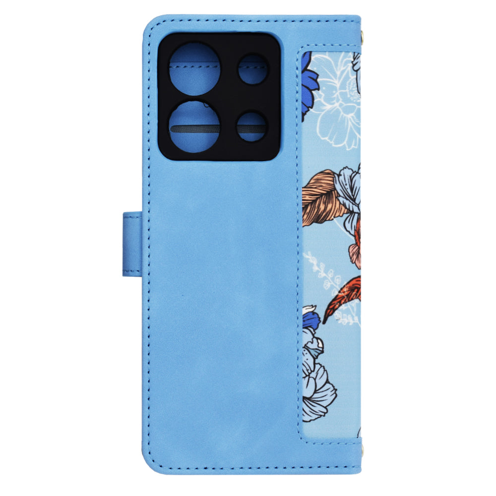 Husa de protectie Techsuit FlipCraft compatibil cu Xiaomi Redmi Note 13 Pro 5G / Poco X6, Vibrant Blue