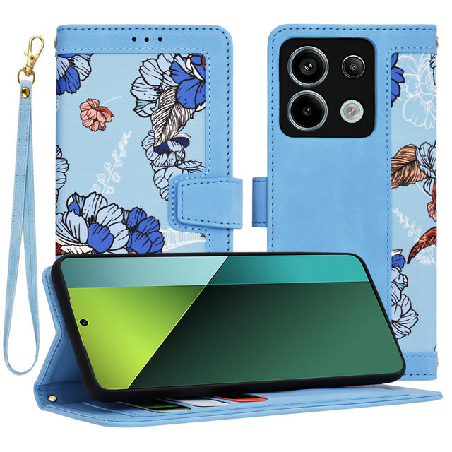 Husa de protectie Techsuit FlipCraft compatibil cu Xiaomi Redmi Note 13 Pro 5G / Poco X6, Vibrant Blue