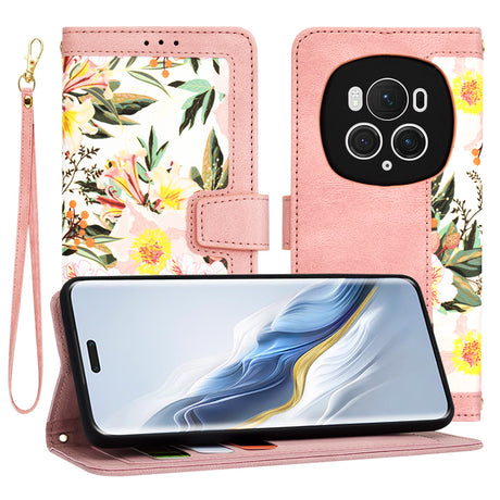 Husa de protectie Techsuit FlipCraft compatibil cu Honor Magic6 Pro, Sweetheart Pink