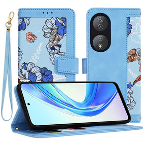 Husa de protectie Techsuit FlipCraft compatibil cu Honor X7b / X7b 5G / 90 SMART, Vibrant Blue