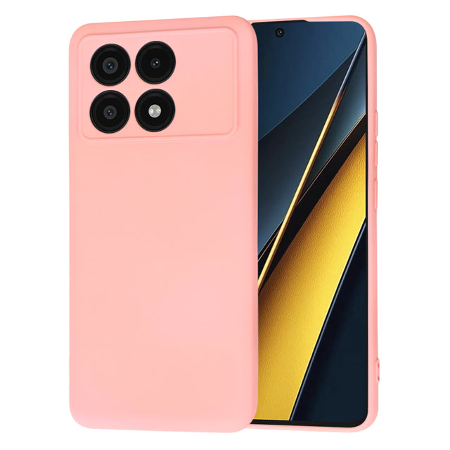 Husa de protectie Techsuit SoftFlex compatibil cu Xiaomi Poco X6 Pro, Chalk Pink