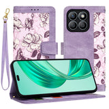 Husa de protectie Techsuit FlipCraft compatibil cu Honor X8b, Mysterious Purple