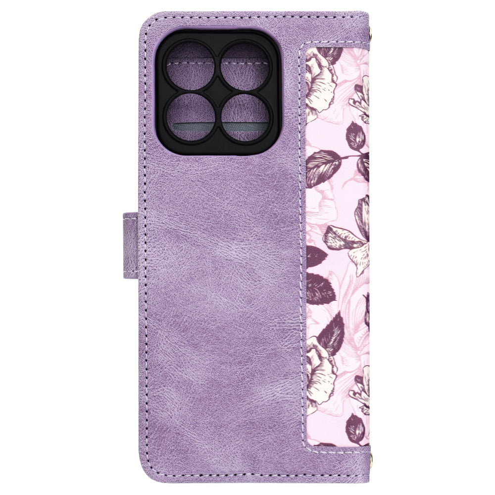 Husa de protectie Techsuit FlipCraft compatibil cu Honor X8b, Mysterious Purple