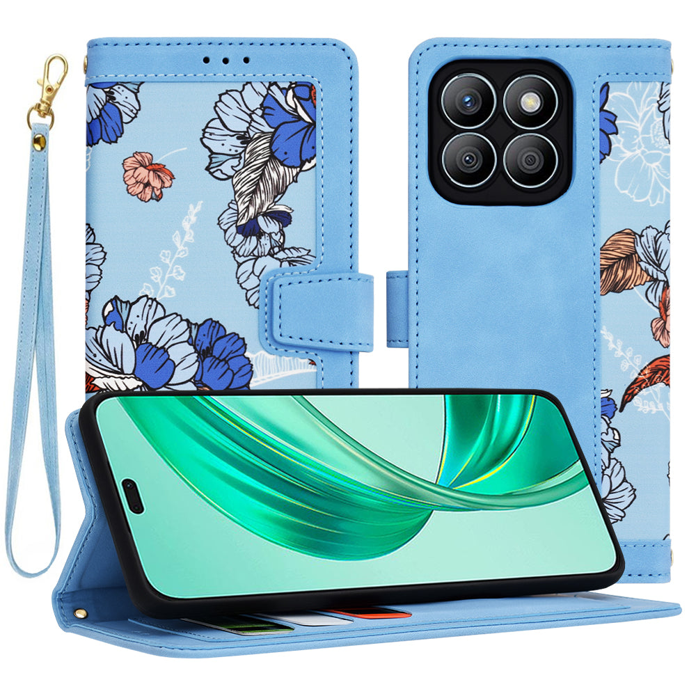 Husa de protectie Techsuit FlipCraft compatibil cu Honor X8b, Vibrant Blue