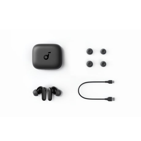 Casti Anker SoundCore P30i (A3959321), TWS, Noise Cancelling, Bluetooth 5.4, Touch Control, IP54, Alb