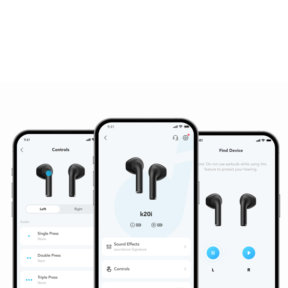 Casti Anker SoundCore K20i (A3994G31), Bluetooth 5.3, Noise Cancellation, Albastru