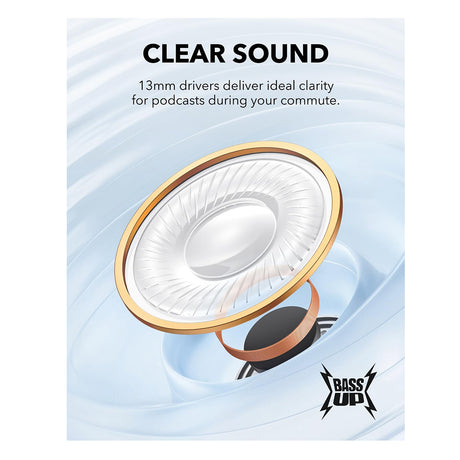 Casti Anker SoundCore K20i (A3994G21), Bluetooth 5.3, Noise Cancellation, Alb