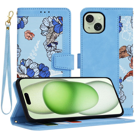 Husa de protectie Techsuit FlipCraft compatibil cu iPhone 15 Plus, Vibrant Blue