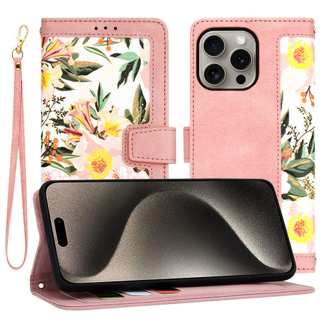 Husa de protectie Techsuit FlipCraft compatibil cu iPhone 15 Pro Max, Sweetheart Pink
