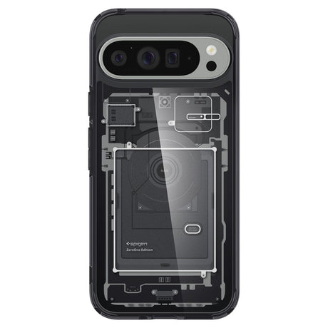 Husa de protectie Spigen Ultra Hybrid Zero One (ACS07722) compatibil cu Google Pixel 9 Pro XL, Negru Mat