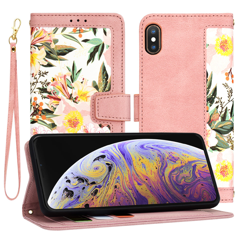 Husa de protectie Techsuit FlipCraft compatibil cu iPhone XS Max, Sweetheart Pink
