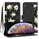 TechSuit Husa de protectie Techsuit FlipCraft compatibil cu iPhone XS Max, Flowers of the Dawn