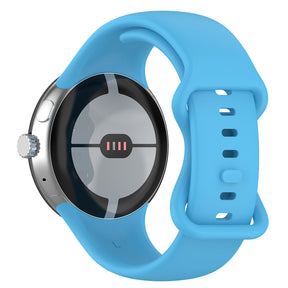 Curea smartwatch Techsuit Watchband (W031) compatibil cu Google Pixel Watch / Watch 2 / Watch 3 41mm / Watch 4 41mm, Albastru Deschis