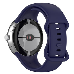 Curea smartwatch Techsuit Watchband (W031) compatibil cu Google Pixel Watch / Watch 2 / Watch 3 / Watch 4 41mm, Bleumarin