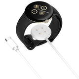 Incarcator Techsuit SmartWatch Wireless Charging Cable (THC5), for Google Pixel Watch 3 (41mm, 45mm) / 2 / Fitbit Ace LTE, Type-C, Alb