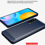 Husa de protectie Techsuit Carbon Silicone compatibil cu Huawei P Smart 2021, Negru
