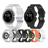 Curea smartwatch Techsuit Watchband (W065) compatibil cu Google Pixel Watch / Watch 2 / Watch 3 / Watch 4 41mm, Negru