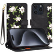 Husa de protectie Techsuit FlipCraft compatibil cu iPhone 15 Pro, Flowers of the Dawn