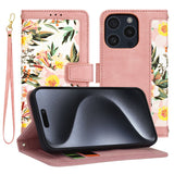 Husa de protectie Techsuit FlipCraft compatibil cu iPhone 15 Pro, Sweetheart Pink