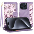 Husa de protectie Techsuit FlipCraft compatibil cu iPhone 15 Pro, Mysterious Purple