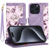 Husa de protectie Techsuit FlipCraft compatibil cu iPhone 15 Pro, Mysterious Purple