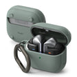 Casti Ringke Protection Case Onyx Magnetic, for Samsung Galaxy Buds 3 / 3 Pro / 3 FE, Non-Slip Texture, Carabiner, Sage Green