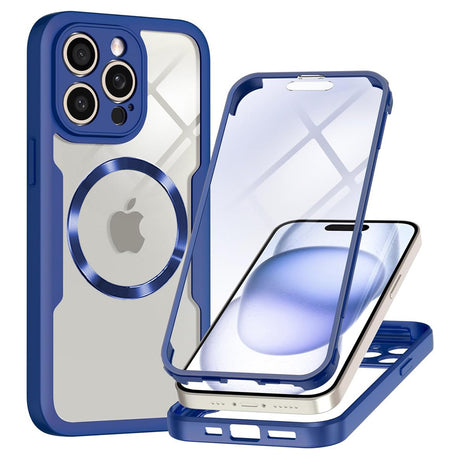 Folie de protectie Techsuit ColorVerse 360 MagSafe Series + compatibil cu iPhone 14 Pro Max, Albastru