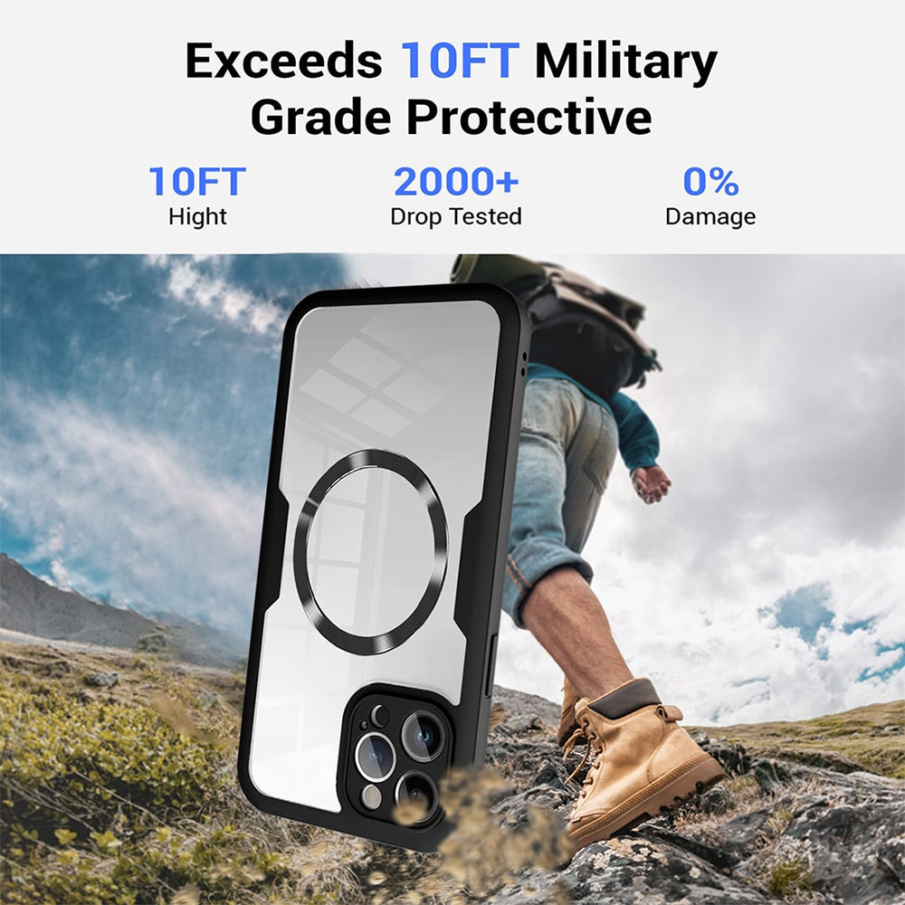 Folie de protectie Techsuit ColorVerse 360 MagSafe Series + compatibil cu iPhone 13 Pro Max, Mov