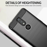 Husa de protectie TechSuit Carbon Silicone compatibil cu Nokia 2.4, Negru