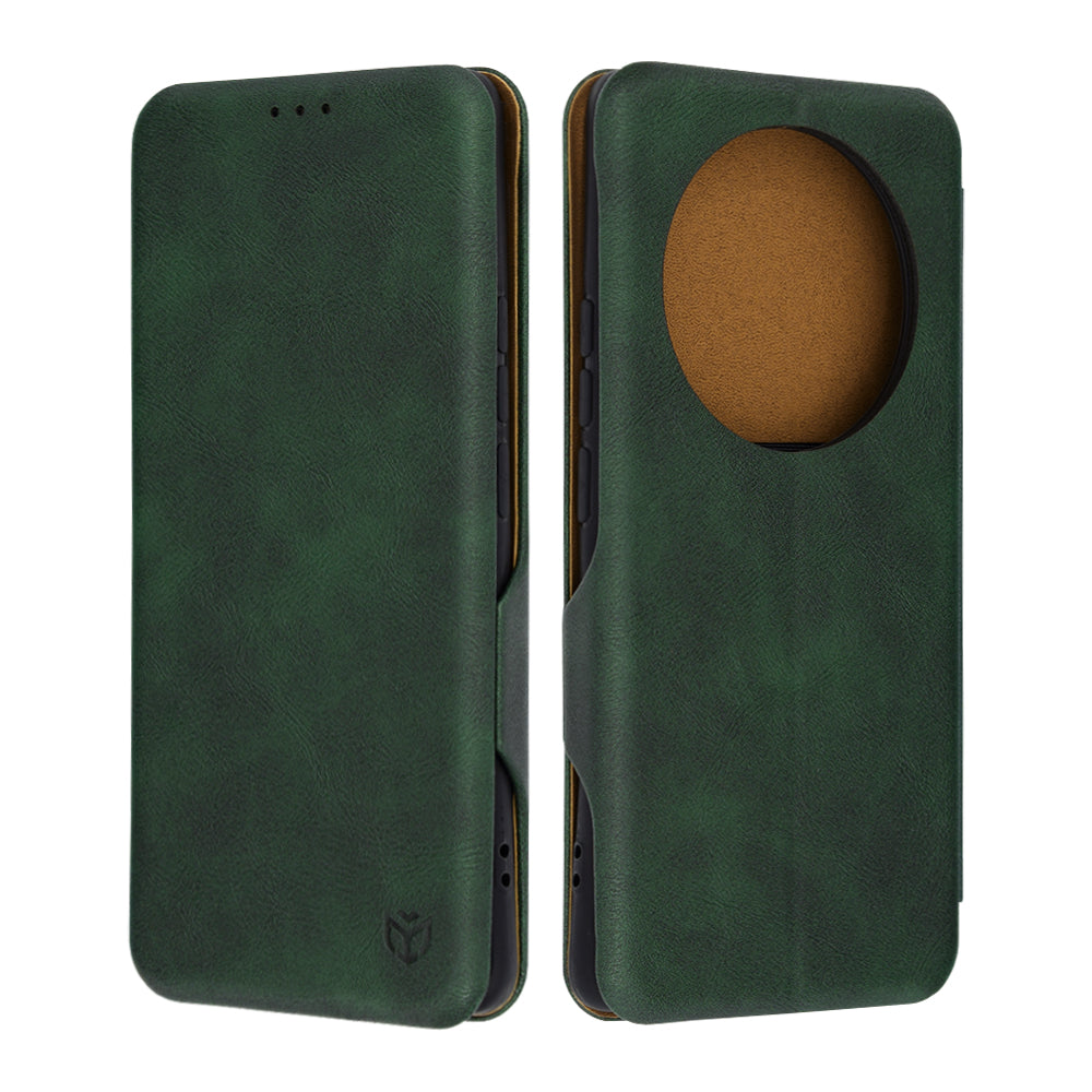 Husa de protectie Techsuit Safe Wallet Plus compatibil cu Realme 12 Pro / 12 Pro+, Verde