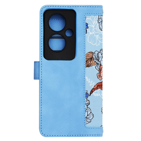 Husa de protectie Techsuit FlipCraft compatibil cu Oppo Reno11 F, Vibrant Blue