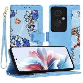 Husa de protectie Techsuit FlipCraft compatibil cu Oppo Reno11 F, Vibrant Blue