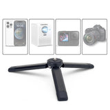 Suport Techsuit Mini Tripod (TPD2), for Selfie Sticks, Universal, with 1/4 inch Screw, Aluminum Alloy, Negru
