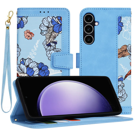 Husa de protectie Techsuit FlipCraft compatibil cu Samsung Galaxy S23 FE, Vibrant Blue