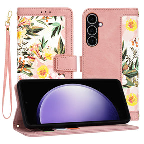 Husa de protectie Techsuit FlipCraft compatibil cu Samsung Galaxy S23 FE, Sweetheart Pink