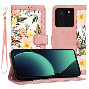 Husa de protectie Techsuit FlipCraft compatibil cu Xiaomi 13T / 13T Pro, Sweetheart Pink