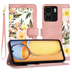 Husa de protectie Techsuit FlipCraft compatibil cu Xiaomi Redmi 13C 4G / Poco C65, Sweetheart Pink