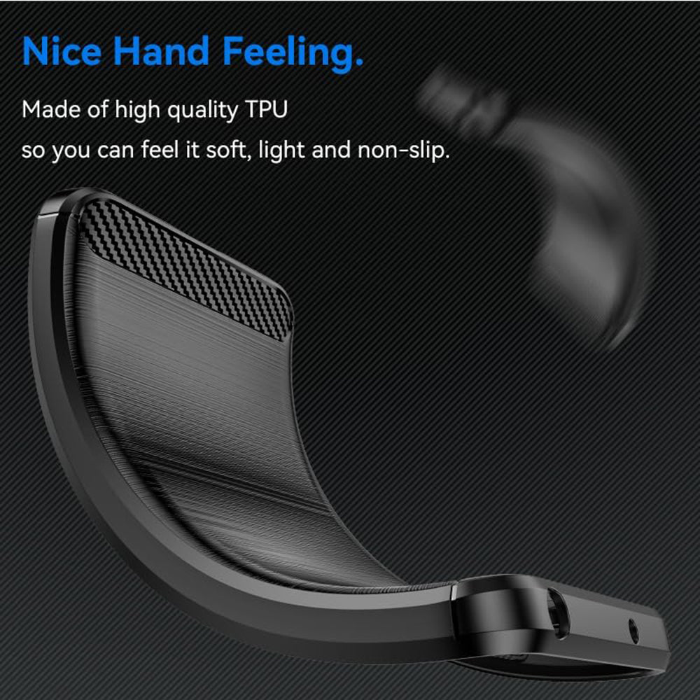 Husa de protectie Techsuit Carbon Silicone compatibil cu Oppo Reno12 F 4G / Reno12 F 5G / Reno12 FS 4G / Reno12 FS 5G, Negru