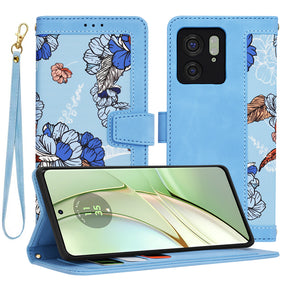 Husa de protectie Techsuit FlipCraft compatibil cu Motorola Edge 40 / Edge (2023), Vibrant Blue